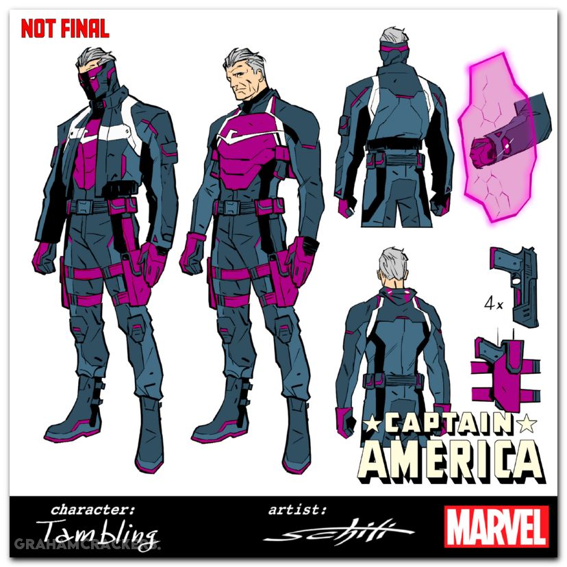 Captain America #8 (2025) schiti design variant