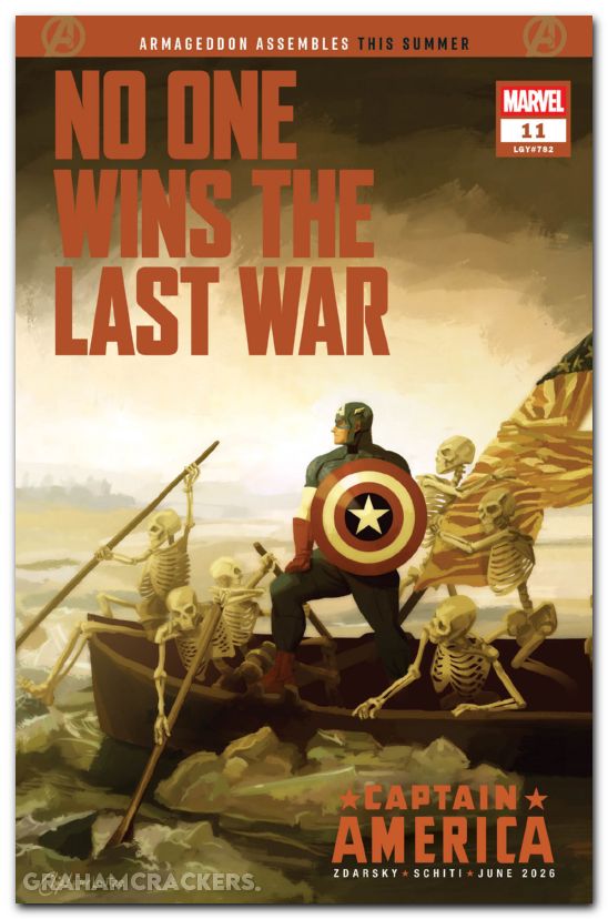Captain America #11 (2025) zdarsky foreshadow variant