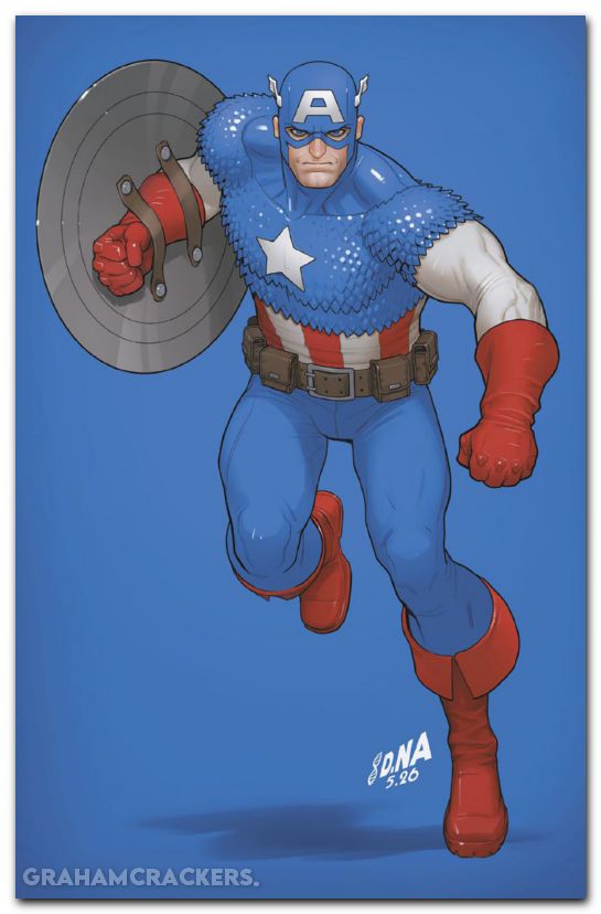Captain America #13 (2025) nakayama color block blue virgin variant
