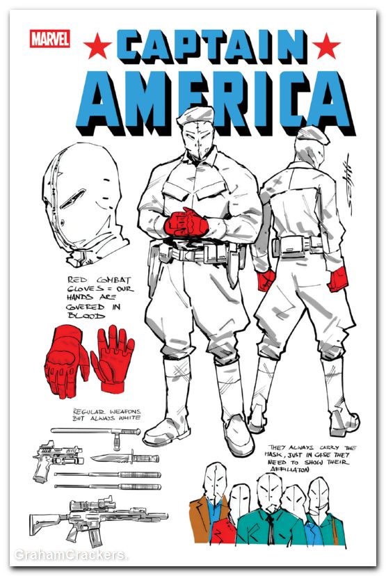 Captain America #18 (2025) schiti design variant