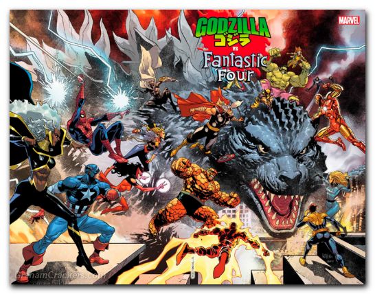 Godzilla Vs Fantastic Four #1 (2025) yu wraparound variant
