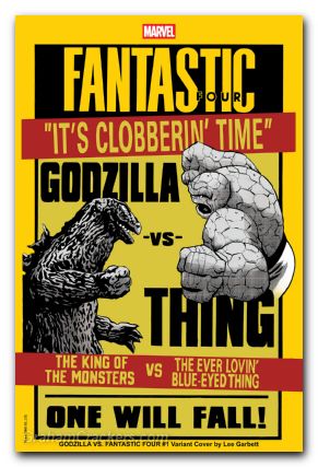 Godzilla Vs Fantastic Four #1 (2025) garbett versus variant
