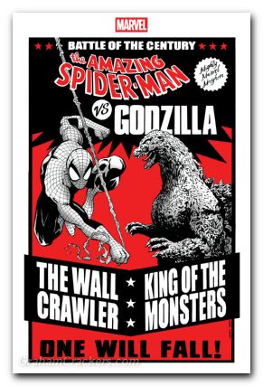 Godzilla Vs Spider-Man #1 (2025) garbett versus variant