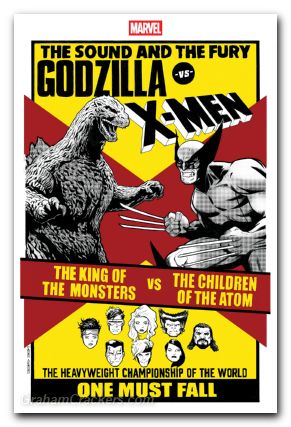 Godzilla Vs X-Men #1 (2025) garbett versus variant