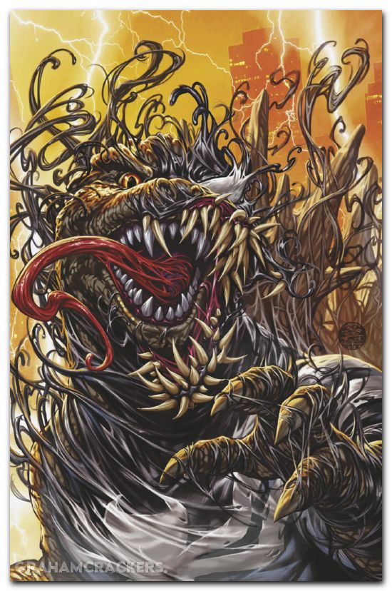 Godzilla Destroys The Marvel Universe #2 (2025) brooks virgin variant