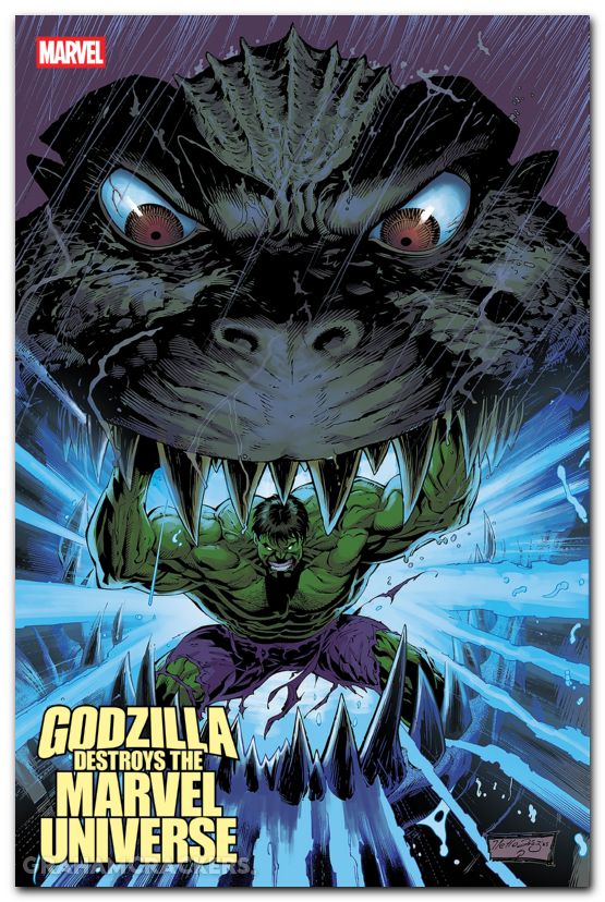 Godzilla Destroys The Marvel Universe #4 (2025) diaz variant