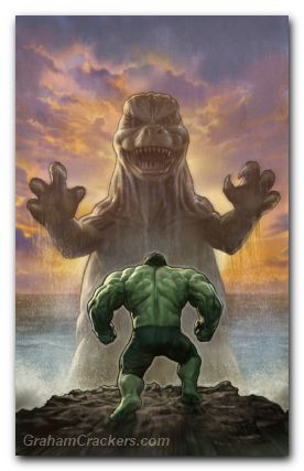 Godzilla Vs Hulk #1 (2025) stonehouse virgin variant