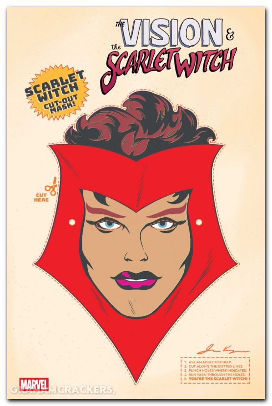 Vision And The Scarlet Witch #5 (2025) retro halloween mask variant
