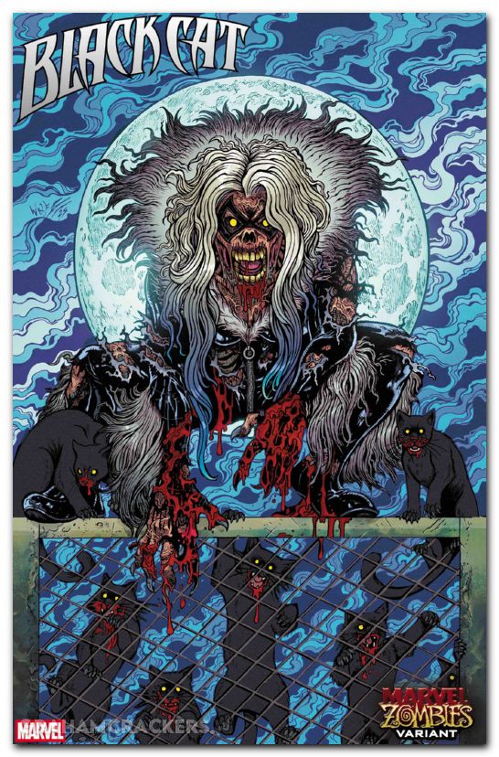 Black Cat #3 (2025) wolf marvel zombies variant