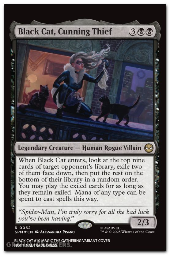 Black Cat #10 (2025) pisano magic the gathering variant