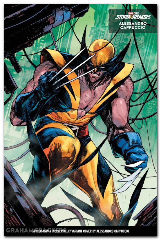 Spider-Man And Wolverine #7 (2025) cappuccio from the chaos a costume variant