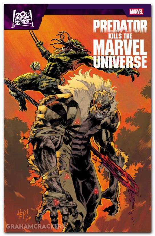 Predator Kills The Marvel Universe #3 (2025) hepburn hunting the hunters variant
