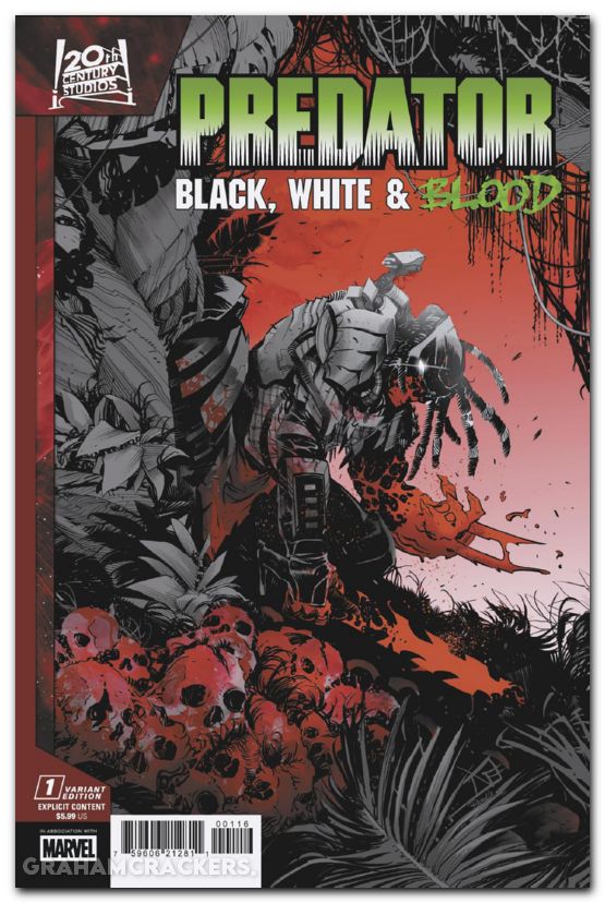 Predator Black White And Blood #1 (2025) vicentini variant