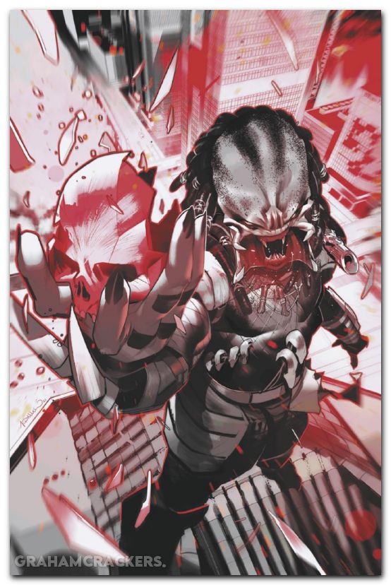 Predator Black White And Blood #1 (2025) di meo virgin variant