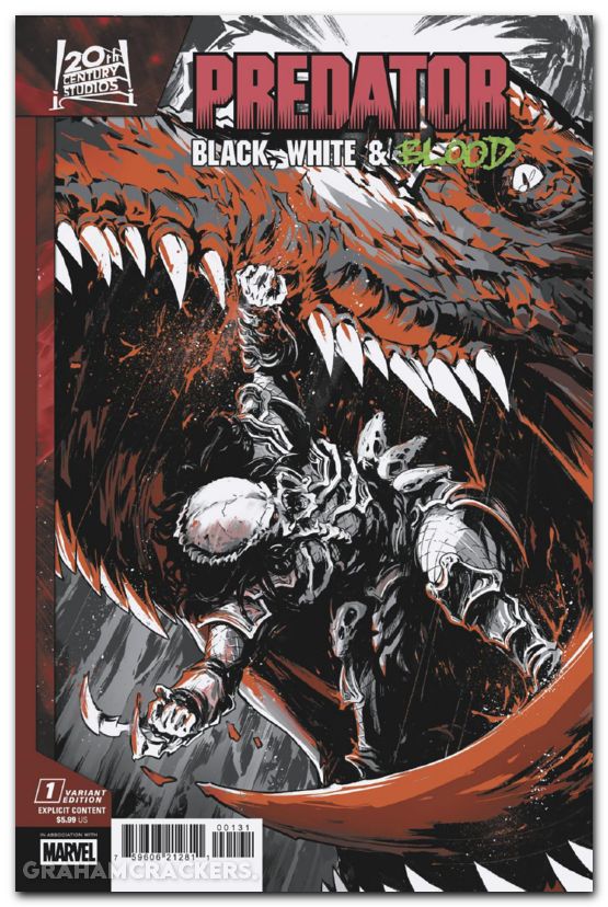 Predator Black White And Blood #1 (2025) villanelli variant