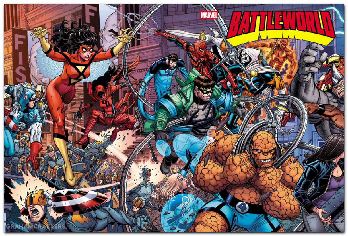 Battleworld #1 (2025) bradshaw wraparound connecting variant