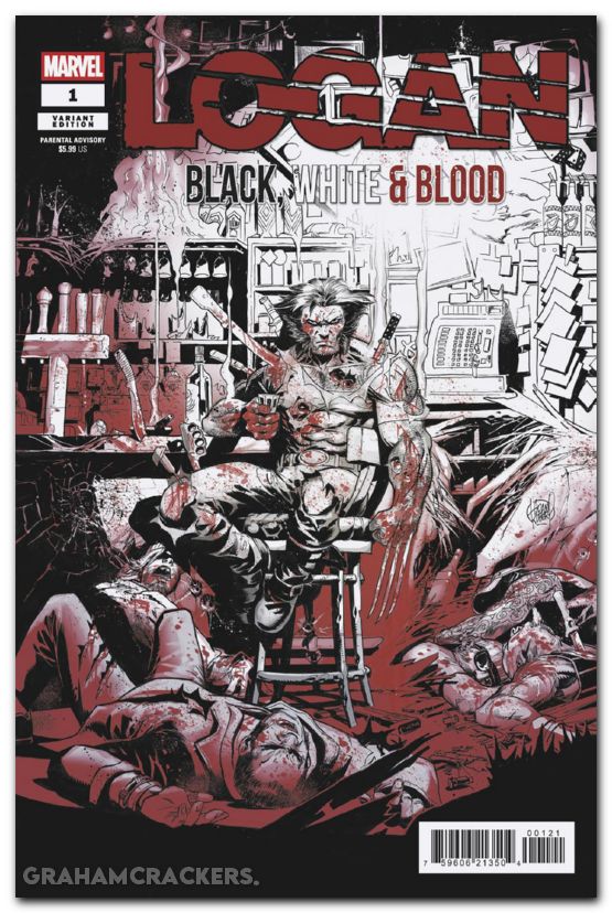 Logan Black White And Blood #1 (2026) kubert variant