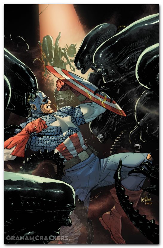 Alien Vs Captain America #1 (2025) yu virgin variant