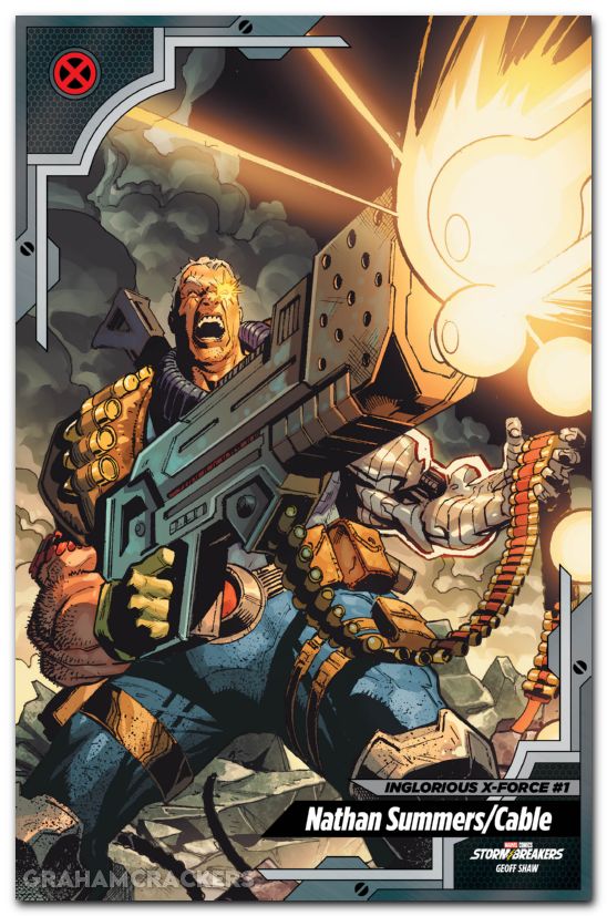 Inglorious X-Force #1 (2026) shaw x-men trading card variant