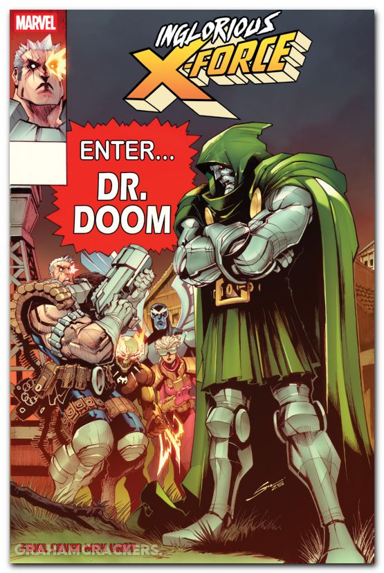 Inglorious X-Force #3 (2026) sandoval doom homage variant