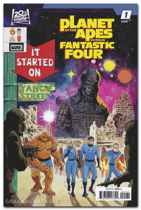 Planet Of The Apes Vs Fantastic Four #1 (2026) peralta homage variant
