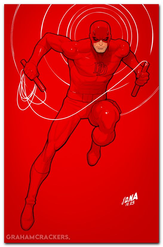 Daredevil Punisher The Devils Trigger #4 (2025) nakayama color block red virgin variant