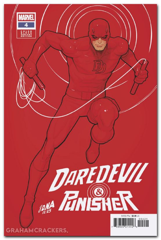 Daredevil Punisher The Devils Trigger #4 (2025) nakayama color block red variant