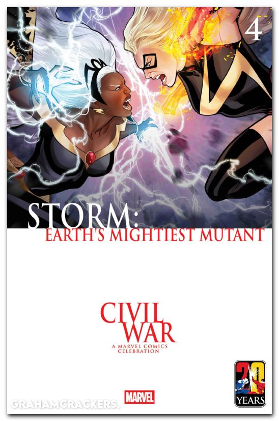 Storm Earths Mightiest Mutant #4 (2026) werneck civil war celebration variant
