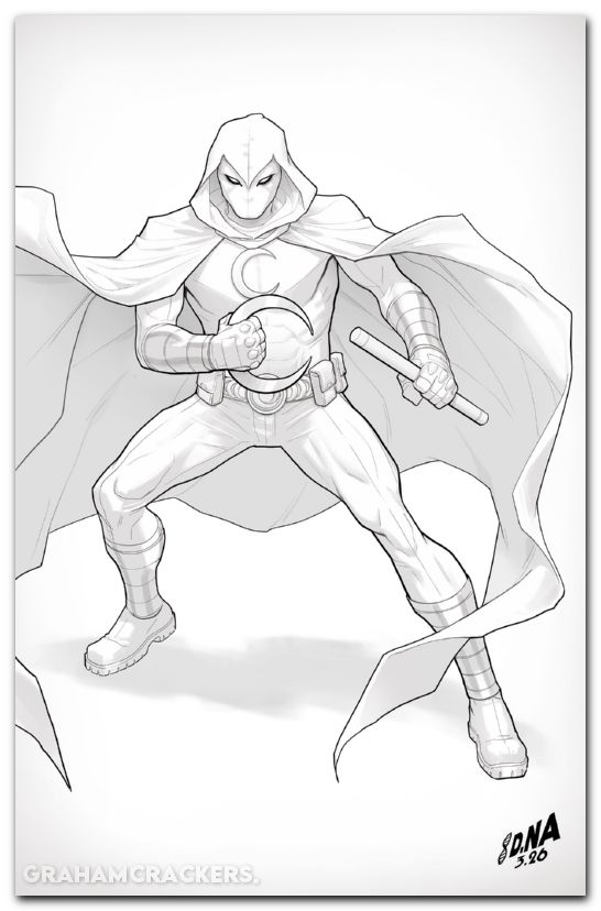 Marc Spector Moon Knight #3 (2026) nakayama color block white virgin variant