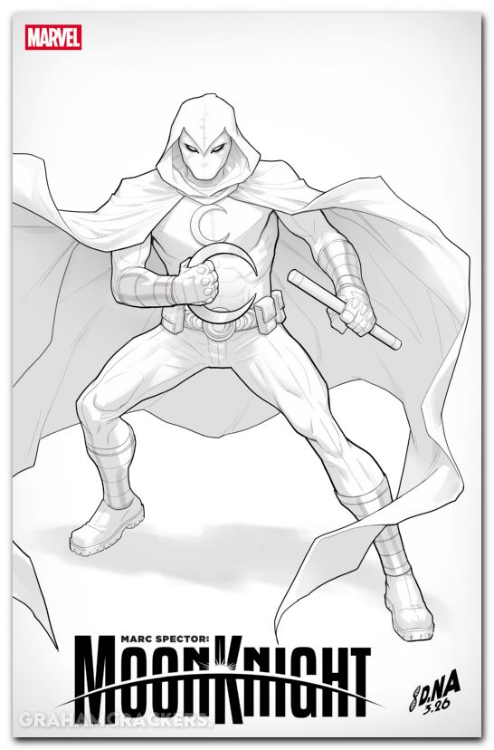 Marc Spector Moon Knight #3 (2026) nakayama color block white variant