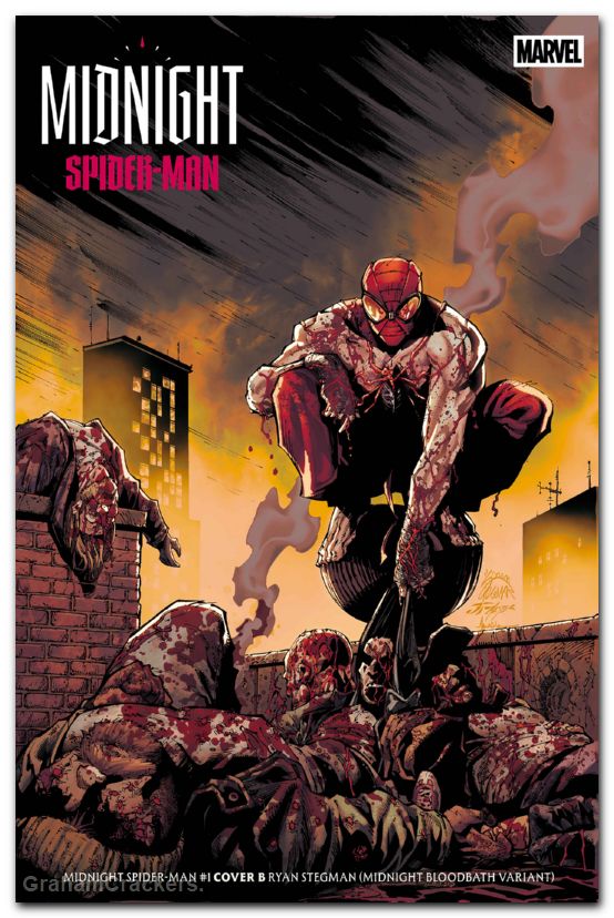 Midnight Spider-Man #1 (2026) cover b stegman midnight bloodbath variant