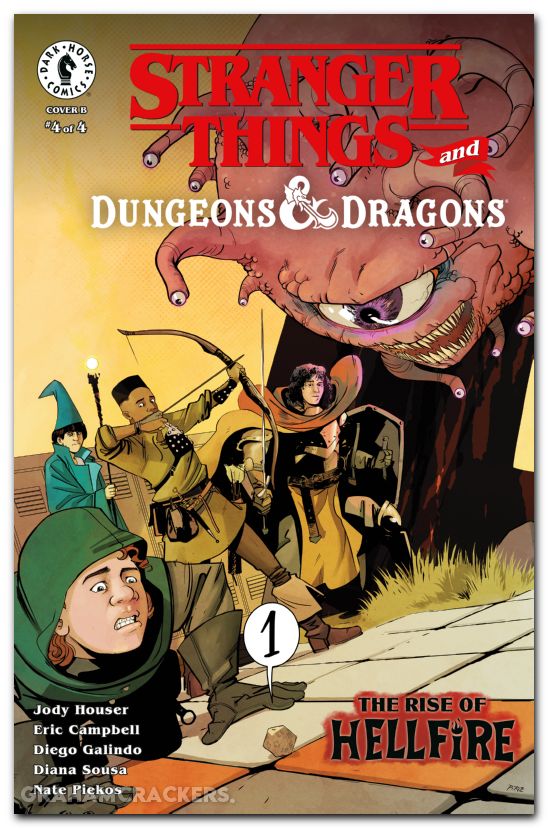 Stranger Things And Dungeons And Dragons The Rise Of Hellfire #4 cover b piriz variant