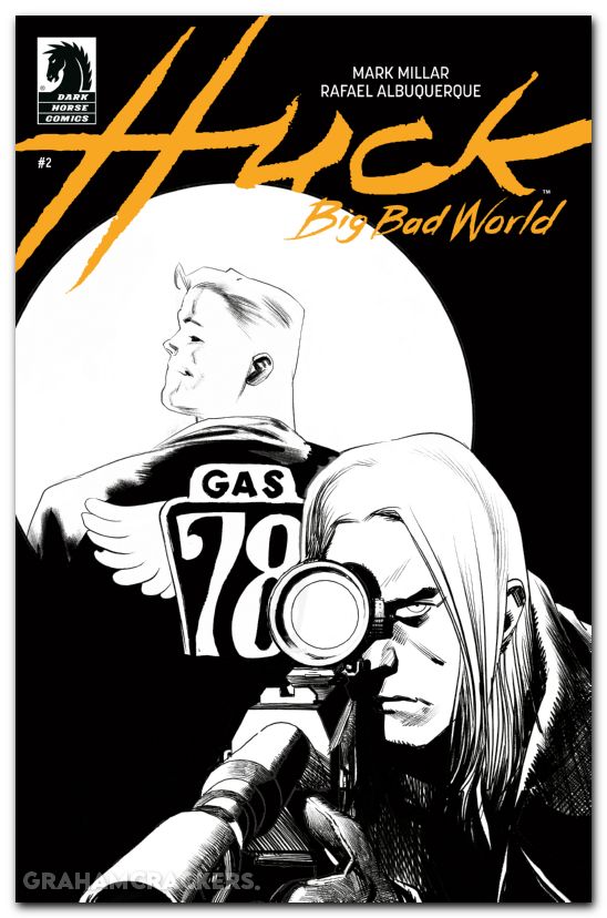 Huck Big Bad World #2 (2025) cover b b&w albuquerque variant