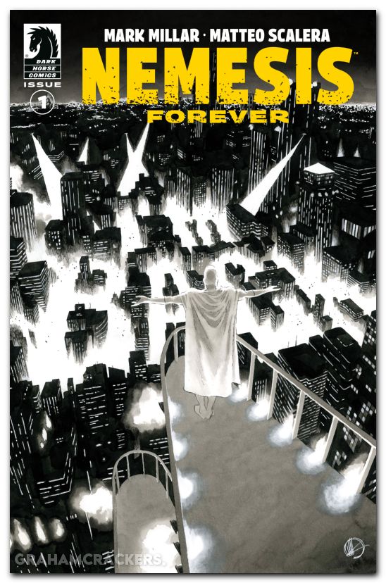 Nemesis Forever #1 (2025) cover b scalera b&w variant