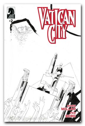 Vatican City #2 cover b berg b&w variant