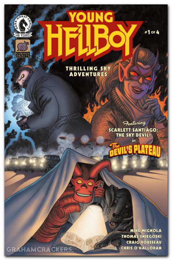 Young Hellboy Thrilling Sky Adventures #1 (2026) cover b hitchcock variant