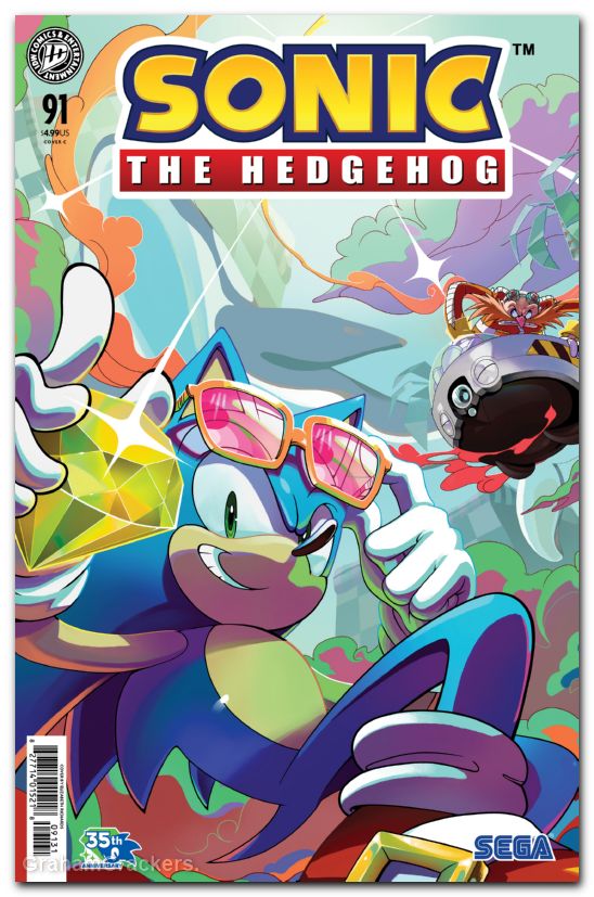 Sonic The Hedgehog #91 (2018) cover c richards variant