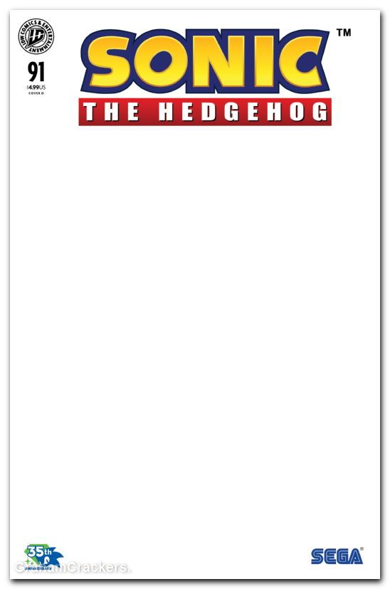 Sonic The Hedgehog #91 (2018) cover d sketch variant