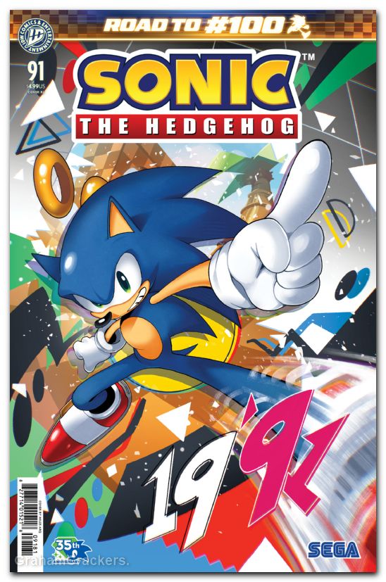 Sonic The Hedgehog #91 (2018) cover h arq variant