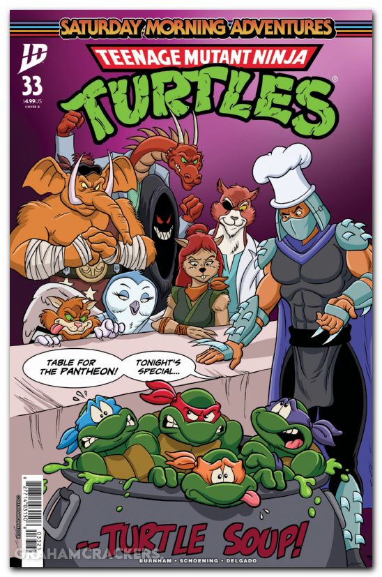 Teenage Mutant Ninja Turtles Saturday Morning Adventures #33 (2023) cover b hazouri variant