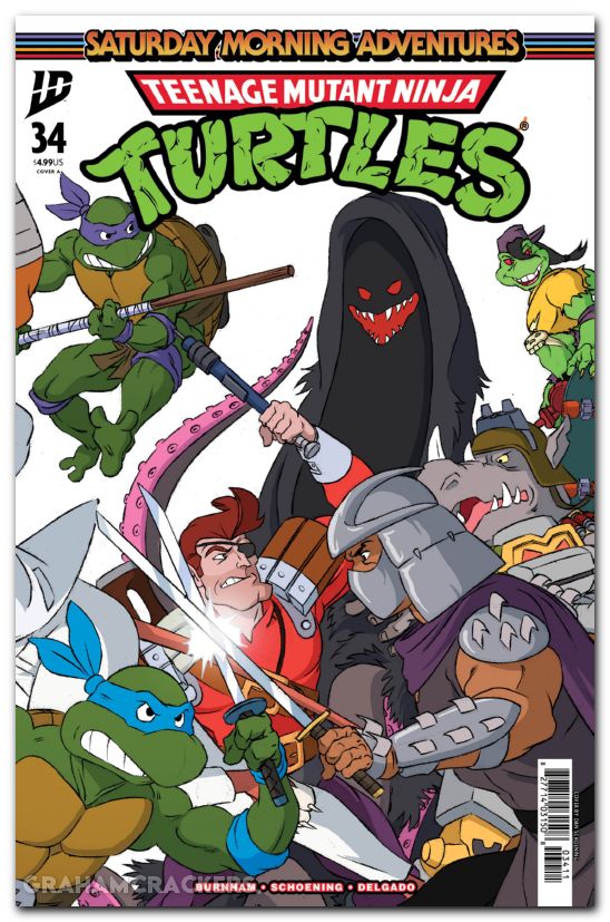Teenage Mutant Ninja Turtles Saturday Morning Adventures #34 (2023) cover a