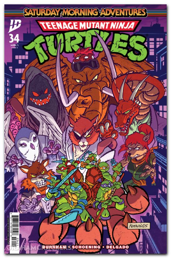 Teenage Mutant Ninja Turtles Saturday Morning Adventures #34 (2023) cover b catalan variant