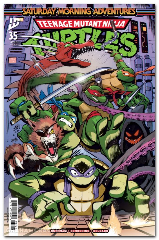 Teenage Mutant Ninja Turtles Saturday Morning Adventures #35 (2023) cover b neo variant