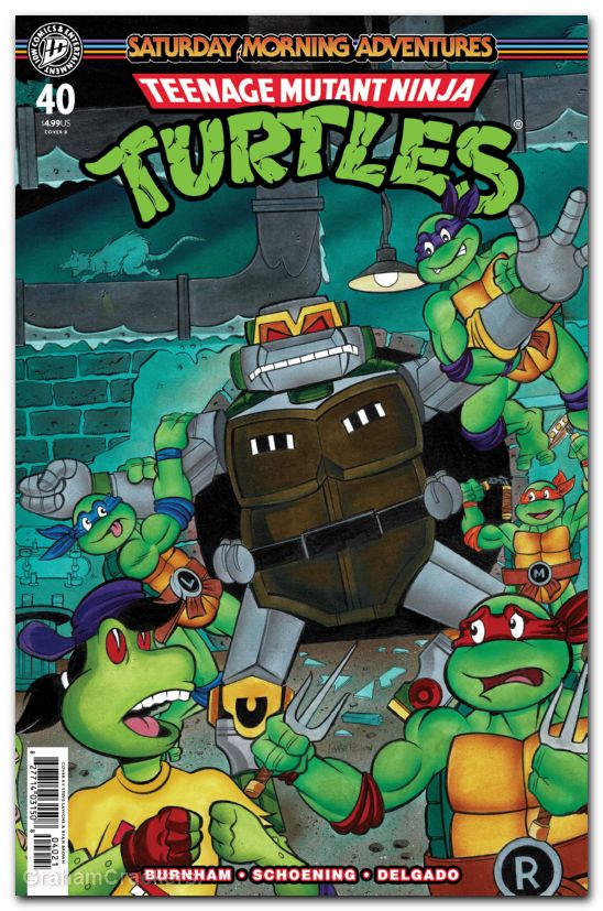Teenage Mutant Ninja Turtles Saturday Morning Adventures #40 (2023) cover b lavigne variant