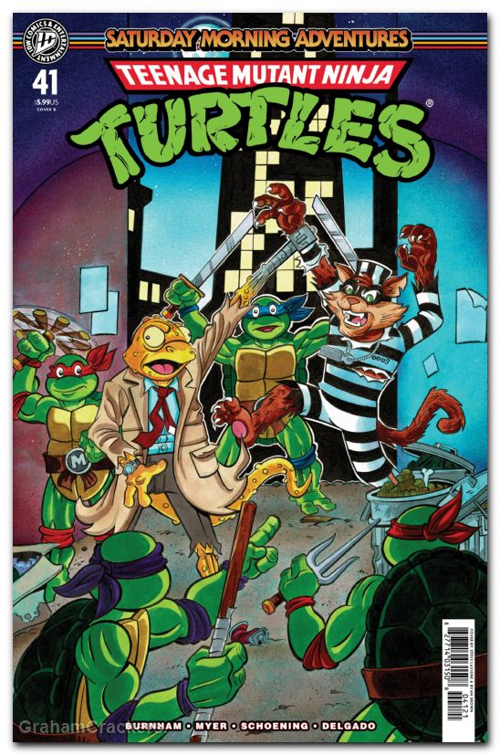 Teenage Mutant Ninja Turtles Saturday Morning Adventures #41 (2023) cover b lavigne variant