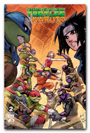 Teenage Mutant Ninja Turtles X Naruto #2 (2024) cover b prasetya variant