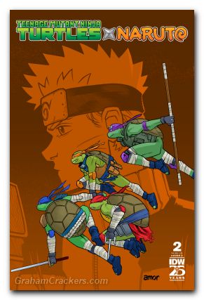Teenage Mutant Ninja Turtles X Naruto #2 (2024) cover c amor variant