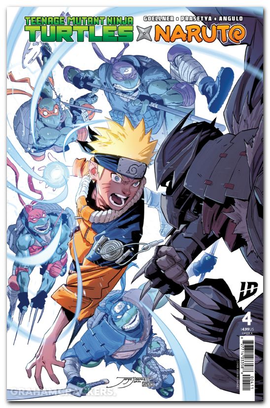 Teenage Mutant Ninja Turtles X Naruto #4 (2024) cover a