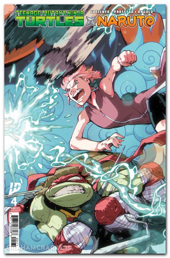 Teenage Mutant Ninja Turtles X Naruto #4 (2024) cover g ortiz variant