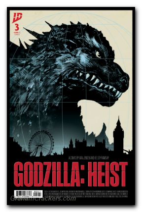 Godzilla Heist #3 (2025) cover b tunica movie poster variant